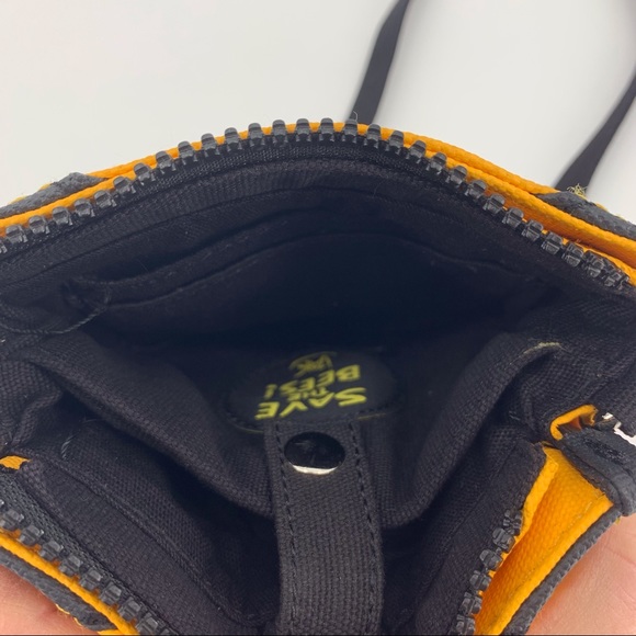 Izak Yellow Save the Bees Small Crossbody Purse - Picture 11 of 16